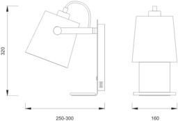Nordica Wall Light with USB Socket, 1x23W E27, White, Beech with White Shade - thumbnail 2