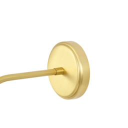 Osier Wall Light Black Clay, Satin Brass - thumbnail 5