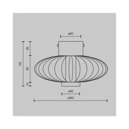Amulet Round Modern 18cm Wall Lamp Gold 3000K 90lm Glass Shade - thumbnail 2