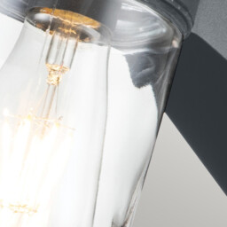 Portofino Outdoor Wall Lamp, Grey IP44 - thumbnail 5