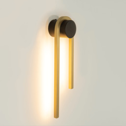 Orly 40cm Integrated Led Wall Lamp Gold Matt -Black Matt LED 3000K Dimmable - thumbnail 3