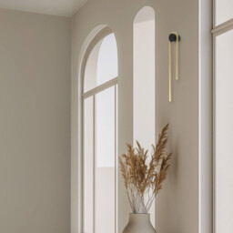 Orly 40cm Integrated Led Wall Lamp Gold Matt -Black Matt LED 3000K Dimmable - thumbnail 2