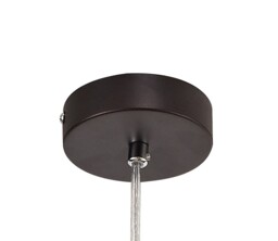 Burlington 1 Light Ceiling Pendant E14, Oiled Bronze, Polished Chrome, Amber - thumbnail 5