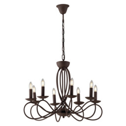 GINEVRA 8 Light Chandeliers Corten 70x42cm