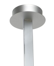 Nur Semi Flush Ceiling 50W LED 3000K, 3900lm, Dimmable Silver, Frosted Acrylic, Polished Chrome - thumbnail 3
