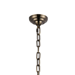 Coniston Tall Acorn Pendant, 30 Light E14, Antique Brass/Crystal, Item Weight: 84.10kg - thumbnail 5