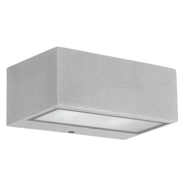 Nemesis Aluminium 1 Light Outdoor Wall Light Grey IP44 - image 1