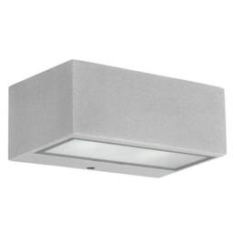 Nemesis Aluminium 1 Light Outdoor Wall Light Grey IP44 - thumbnail 1