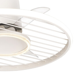 Soho 45W LED Dimmable Ceiling Light With Built-In 30W DC Fan, 2700-5000K Remote & APP Control, 3150lm, White, 5yrs Warranty - thumbnail 5