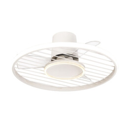 Soho 45W LED Dimmable Ceiling Light With Built-In 30W DC Fan, 2700-5000K Remote & APP Control, 3150lm, White, 5yrs Warranty - thumbnail 1