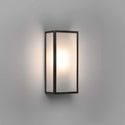 Messina Outdoor LED Wall Lantern Bronze Frosted IP44, E27