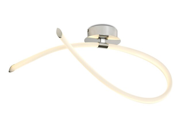 Armonia Semi Flush Ceiling Medium Loop, 25W LED, 3000K, 1875lm, Polished Chrome, Frosted Acrylic - image 1