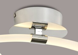 Armonia Semi Flush Ceiling Medium Loop, 25W LED, 3000K, 1875lm, Polished Chrome, Frosted Acrylic - thumbnail 5