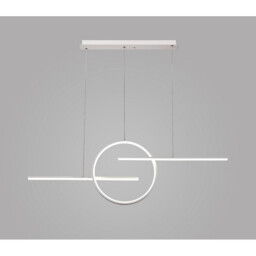 Kitesurf Centre Loop Linear Pendant, 50W LED, 3000K, 4000lm, White, 3yrs Warranty - thumbnail 2