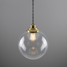 Virginia 30cm Globe Pendant, Satin Brass - thumbnail 5