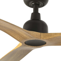 Outwood 150cm Smart Ceiling Fan Dark Brown, Light Oak Blades, IP44 - thumbnail 3