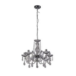 Marie Therese 5 Light Crystal Chandelier Chrome Finish, E14 - thumbnail 3