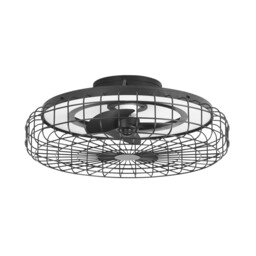 Merak LED Ceiling Fan Black, Sandblasted, Tw 2700-6000K, IP44 - thumbnail 1