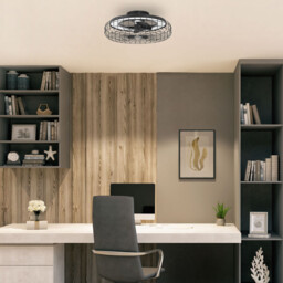 Merak LED Ceiling Fan Black, Sandblasted, Tw 2700-6000K, IP44 - thumbnail 3