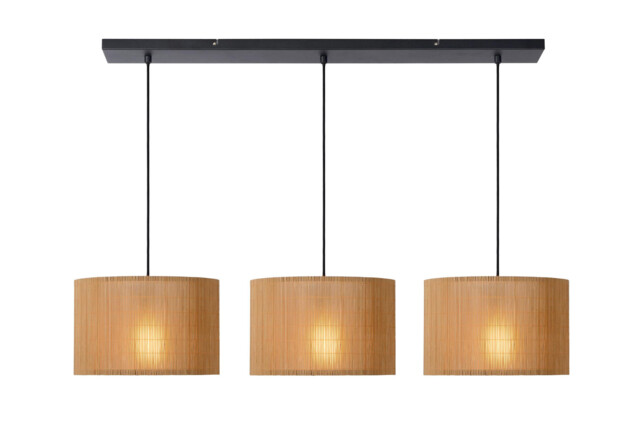 Magius Scandinavian Bar Pendant Light - 3xE27 - Light Wood - image 1