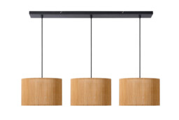 Magius Scandinavian Bar Pendant Light - 3xE27 - Light Wood - thumbnail 2