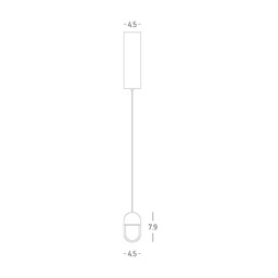 Virella Slim Pendant Ceiling Light Sandy White LED 3000K Dimmable - thumbnail 2
