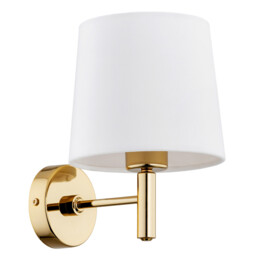 Ponte Plus Wall Lamp With Shade Cream, Dark Brass Steel - thumbnail 2