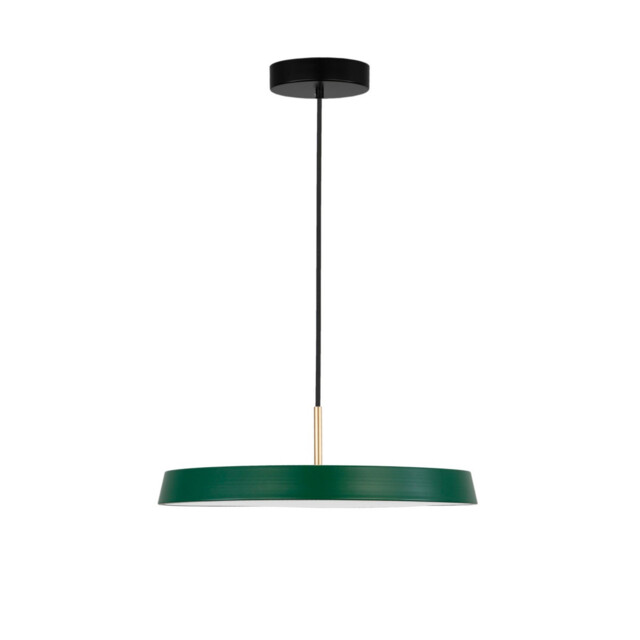Vetro Integrated LED Pendant Ceiling Light Matt Green Aluminium LED 41W 2693Lm 3000K - image 1