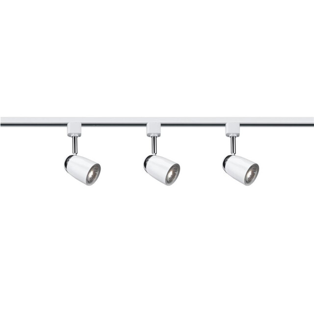 Track, Spot 5 Light LED Kit ,White Metal