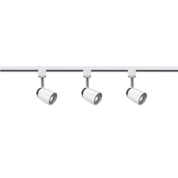 Track, Spot 5 Light LED Kit ,White Metal