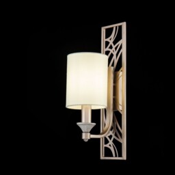 Vittoria Wall Candle Lamp Cream with Gold, 1 Light, E14 - thumbnail 2