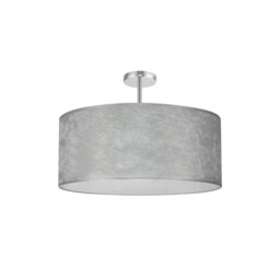 Baymont Polished Chrome 5 Light E27 Semi Flush Fixture With 60cm x 22cm Silver Leaf Shade - thumbnail 5
