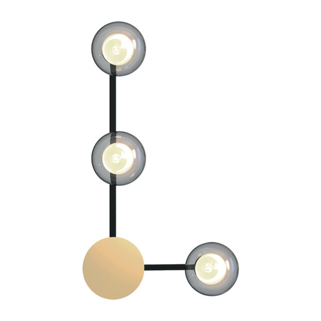 Ventus Integrated Led Wall Lamp Sandy Black-Gold Matt 3xG9 - image 1