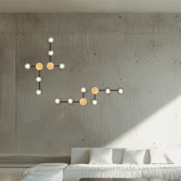 Ventus Integrated Led Wall Lamp Sandy Black-Gold Matt 3xG9 - thumbnail 2
