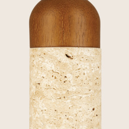 Zambelis Slim Pendant Ceiling Light Natural Stone-Brown Wood 1xGU10 - thumbnail 3