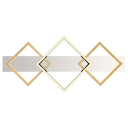 Lesina 78x36cm Integrated LED Semi Flush Ceiling Light Chrome LED 3000K - thumbnail 5