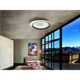 Limbos Integrated Led Semi Flush Light White, Black 4000K 4400Lm - thumbnail 2
