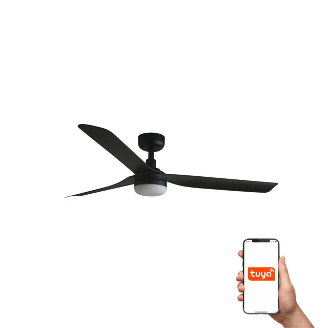 Punt 130cm Smart LED Ceiling Fan Black - image 1