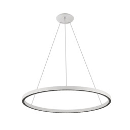 Riumar Ring Pendant 92cm 60W+20W LED, 3 Way Relay, 3000K, 5800lm, White, 3yrs Warranty - thumbnail 1