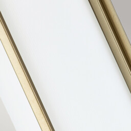 Fusion 2 Light Flush Wall Lamp, Painted Natural Brass - thumbnail 5