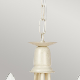 Minster 5 Light Chandelier Ivory, Gold Finish, E14 - thumbnail 2