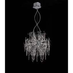 Lexi Pendant 15 Light G4 Polished Chrome/Crystal, NOT LED/CFL Compatible - thumbnail 2