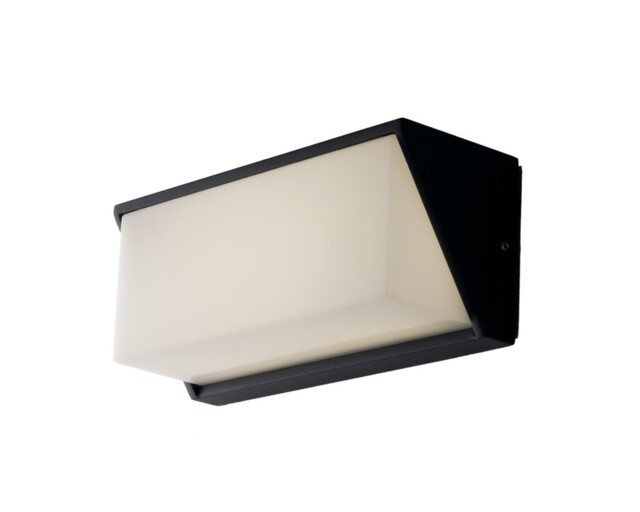 Luxon Outdoor LED Aluminum Flush Wall Light, Anthracite, IP54, 4000K
