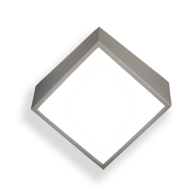Mini Flush Wall Light Square 2x5W G9 LED (not incl.), Silver, IP44 - image 1