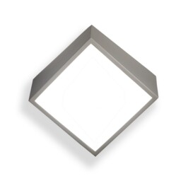 Mini Flush Wall Light Square 2x5W G9 LED (not incl.), Silver, IP44