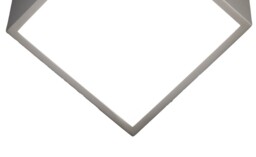 Mini Flush Wall Light Square 2x5W G9 LED (not incl.), Silver, IP44 - thumbnail 3