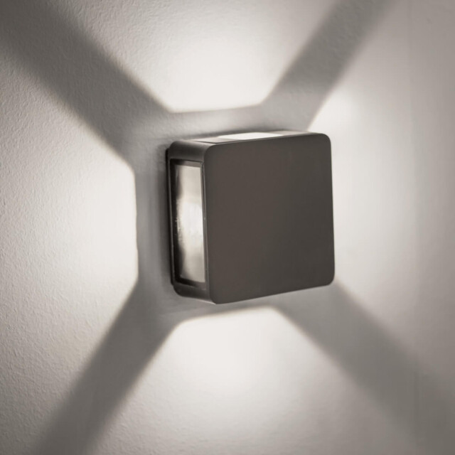 Tervel Outdoor Modern Wall Lamp Graphite LED 3000K IP65 - image 1