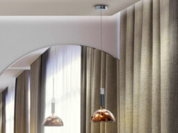 Charlize Dome Pendant Ceiling Light Bronze LED 3000K