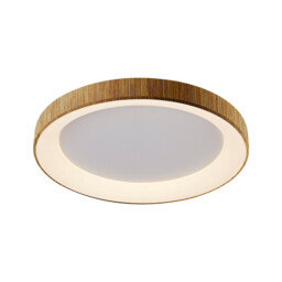 Niseko Ring Ceiling 65cm 48W LED, 3000K, 3900lm, Wood, 3yrs Warranty - thumbnail 1