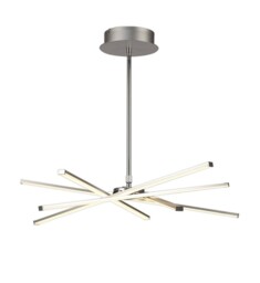 Star Ceiling Pendant 69cm Round 42W 3000K, 3700lm, Silver, Frosted Acrylic, Polished Chrome